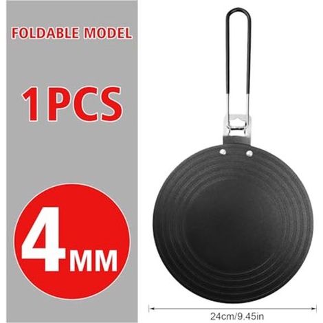 Distribuidor de calor para estufa de gas，24 cm，Distribuidor de calor redondo para estufa de gas，Placa descongelante de aleación de aluminio (1/4)