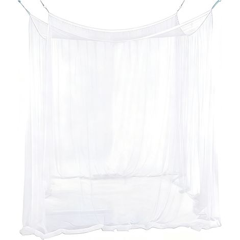 Moskitonetz fürs Bett 200x200x220 mm, feinmaschig, rechteckig, inklusive Tragetasche, für Zuhause und Camping (1/5)