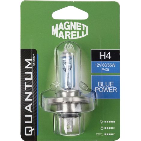 Magneti Marelli H4 lampadina singola auto blue power 12V 60/55W attacco P43t (1/3)