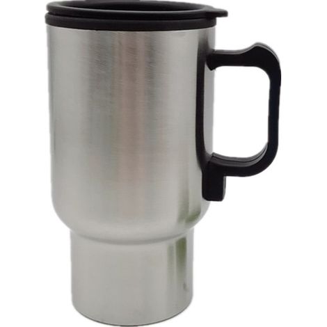 Bollitore elettrico, 12V 450ml Tazza da viaggio in acciaio inossidabile Tazza termica per caffè e latte riscaldata elettricamente per auto Regalo di San Valentino (1/3)