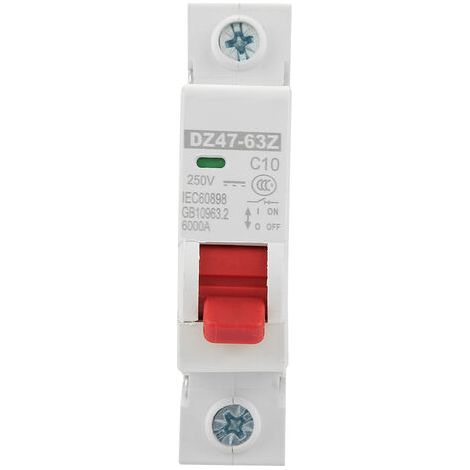 Commutateur d'air de protection contre les fuites de disjoncteur miniature DZ47-63Z-1P 10A DC (1/5)