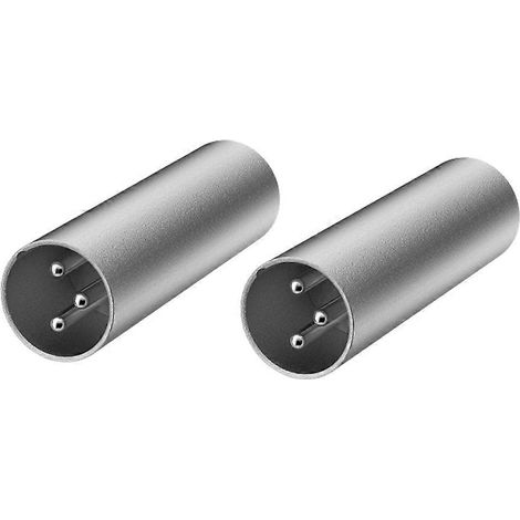 Deux connecteurs adaptateurs audio XLR femelle à femelle à 3 broches pour microphone, adaptateurs de ligne microphone XLR mâle à XLR mâle. (1/5)