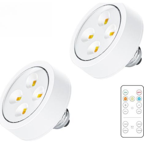 Ampoules E27 rechargeables à piles avec télécommande (1/5)
