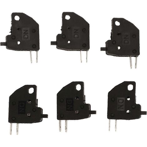 Lot de 6 interrupteurs de feu stop pour moto, sensibles, compacts et légers, noirs, de remplacement pour Suzuki GY6 (1/5)