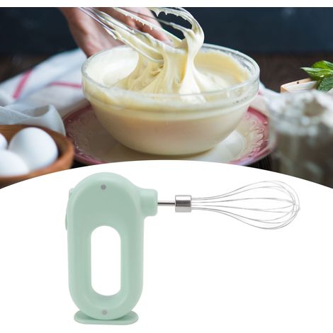 Fouet électrique ovale à double batteur, adapté à un usage domestique, pour fouetter la crème automatiquement, batteur sur pied portatif, vert. (1/5)