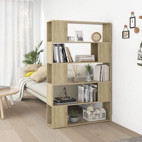 vidaXL Libreria/Divisorio Rovere Sonoma 100x24x155 cm in