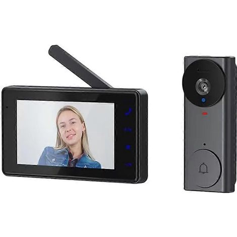 Sonnette vidéo intelligente avec double audio et commande par bouton pour la maison (1/5)