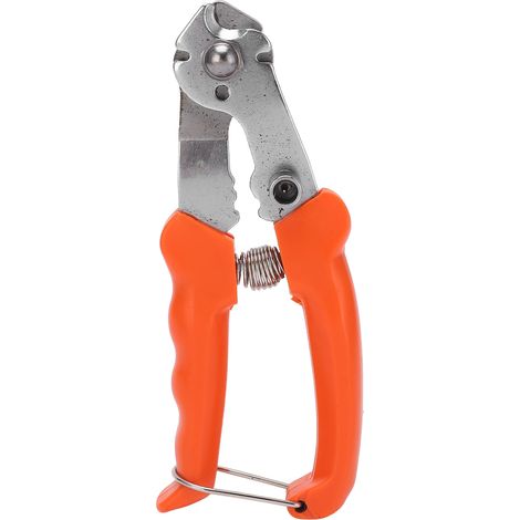 Coupe-câble de frein et dérailleur pour vélo, pince robuste pour coupe de fil intérieur extérieur et rayon, orange jaune (1/5)