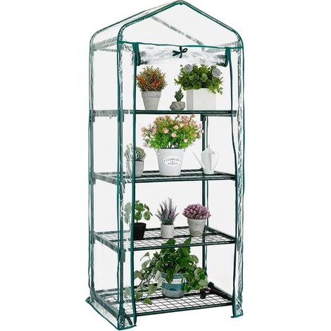 Bâche de serre à trois couches - Bâche de rechange pour mini-serres de jardin (structure non incluse)70×50×160cm (1/5)