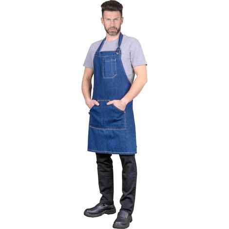Jeans Latzschürze für Herren 82x82 cm