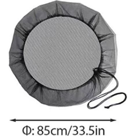 Filet De Protection Pour Seau À Eau De Pluie - Maille Fine Transparente En Polyéthylène - Adapté Aux Seaux À Petit Diamètre - 1 Pièce (1/4)