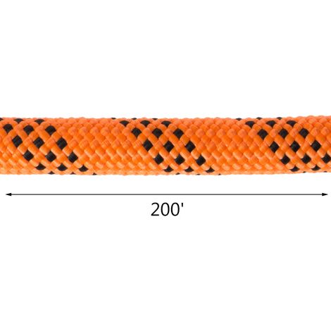 VEVOR 16 mm doppelt geflochtenes Polyesterseil, 61 m Nylon-Zugseil, 4 Tonnen Hochkraft-Polyester-Lastsegelseil für Baumpfleger, Gartenarbeit, Marine (1/4)