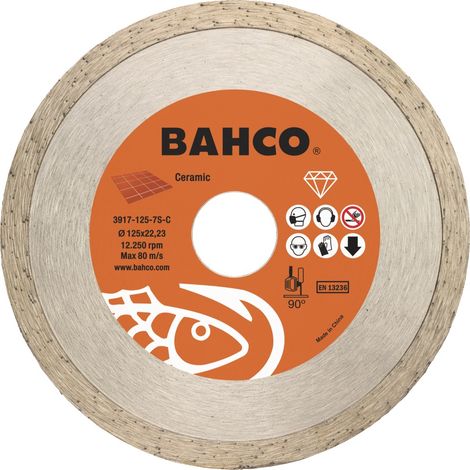 Disque à tronçonner diamanté Bahco 3917-125-7S-C 125 mm