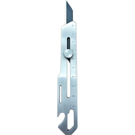 Couteau de poche rétractable en acier inoxydable pour travaux manuels et activités diverses.-AquaForge (1/5)