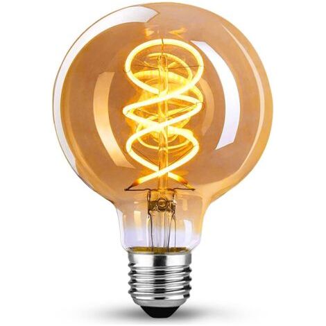 DEESSE SHOP-Edison Vintage Ampoule E27, E27 LED Vintage Dimmable 4 W Rétro Lampe LED Blanc Chaud 2200K Edison Ampoule E27 Vintage Idéal pour la nostalgie et l'éclairage rétro dans le Home Café Bar - 1 (1/5)