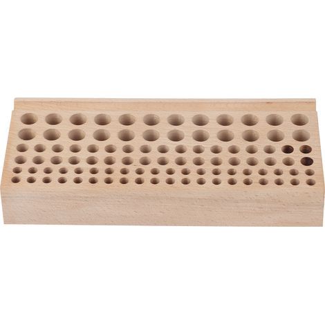 Werkzeughalter aus Holz mit 98 Löchern für Lederbearbeitungswerkzeuge, Locher-Organizer (1/5)