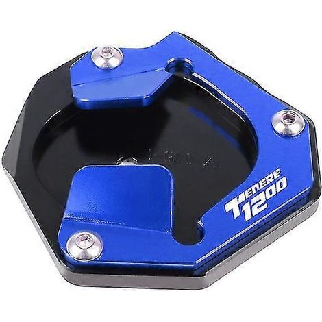 CNC-gefräste Seitenständer-Verlängerungsplatte für Yamaha XT 1200 Z Super Tenere 1200 XT1200Z XT1200ZE Motorrad – Blau
