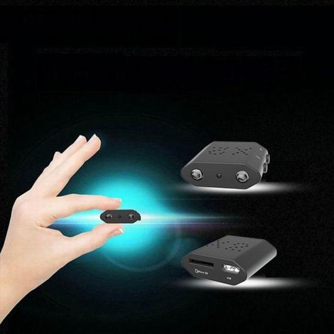 2 x Mini Caméra (Pas de carte mémoire) 2 x câble USB,Plastique,Noir (1/5)