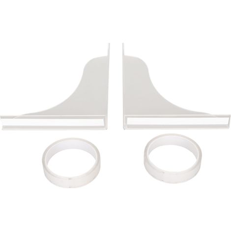 Lot de 2 protections anti-éclaboussures pour baignoire, douche et lavabo en acrylique. (1/5)