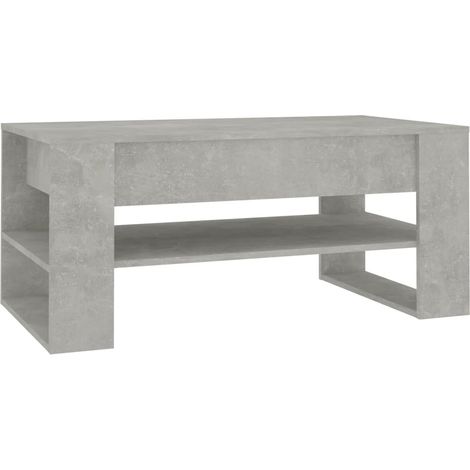 Coffee Table Concrete Grey 102x55x45 cm Engineered Wood vidaXL