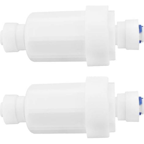 pezzi Microfiltro a 2 punti con attacco rapido, rete in acciaio inossidabile prima del depuratore d'acqua, per filtrare lo sporco dalla cucina e dalla casa (1/5)