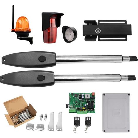 Kit d'ouvre-portes automatiques Kit d'ouvre-porte automatique opérateur de porte Double robuste for portes battantes doubles jusqu'à 16 pieds ou 880 lb moteur à courant alternatif pour accessoires de (1/5)