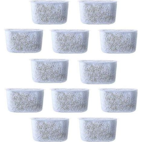 Filtres à eau charbon 12 pcs Compatible Cafetière Non tissé Rechange (1/5)