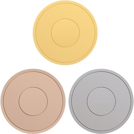 Salvamanteles de 16 cm (6,29 pulgadas) - Salvamanteles de cocina, almohadillas de silicona para horno, tapetes de silicona para ollas y placas de cocina calientes, encimeras y mesas, juego de 3