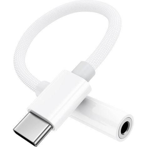 Adaptateur USB C Jack [Certifié MFi] Adaptateur iPhone 15 Jack Adaptateur pour Écouteurs USB Type-c vers 3,5 mm Aux Casque DAC Kompatibel mit iPhone 15, Samsung Galaxy S24 S23 S22, iPad Mini/Pro/Air (1/5)
