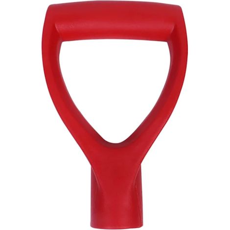 Manche de pelle, fourche de jardin, manche de pelle en forme de D, manche en plastique, convient aux outils de creusement et de ratissage, noir. (1/5)