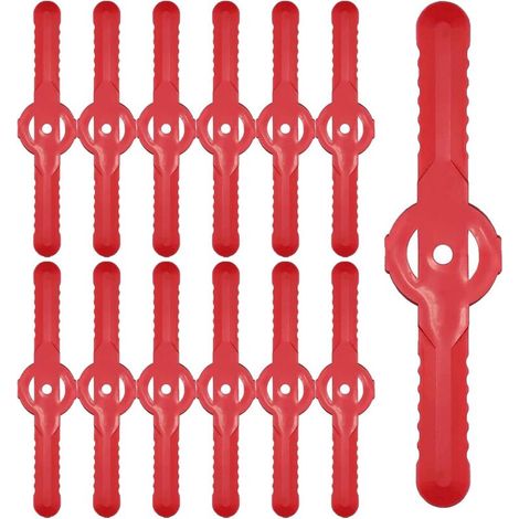 Lot de 30 lames de rechange en plastique pour coupe-bordures, 135 mm, accessoires pour tondeuses à gazon, jardin et verger (1/4)