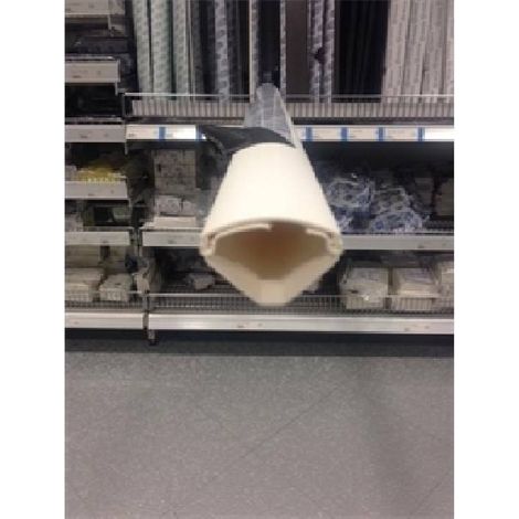 Arnocanali 2 metri di canalina angolare con coperchio 40x40x50 bianco puro edk4050.3