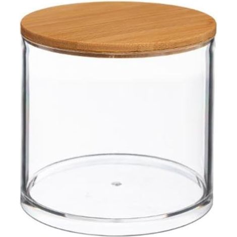 Pot a cotons transparent