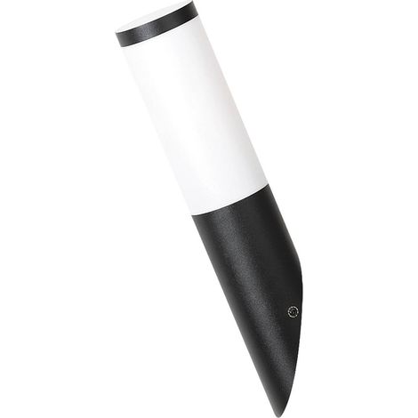Outdoor luce della lampada da parete della torcia nero in acciaio inox satinato plastica nero L: 18cm B: H 7,3cm: 36.5 cm funziona solo con il risparmio energetico Lampade IP44 (1/5)