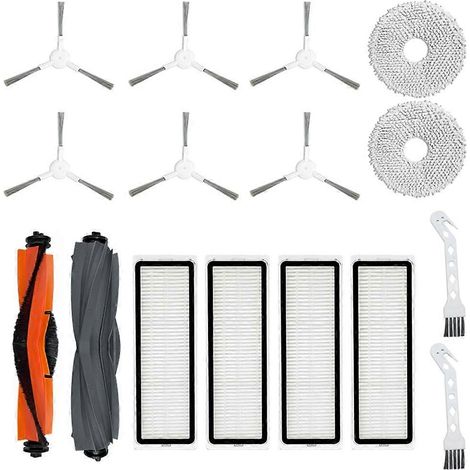 Filtre pour aspirateur brosse pour aspirateur Filtre de brosse pour aspirateur filtre de S10 Robot Aspirateur Accessoires L10S Ultra Main Side Brosse Filtre Serpillière Sac à poussière de remplacement (1/5)