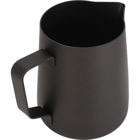 Pichet à lait inox 600ml avec revêtement antiadhésif pour mousseur à lait, idéal pour bureau et café (1/5)