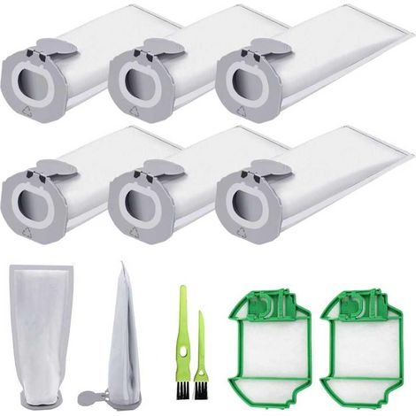 6 Pièces Aspirateur Pour VK7 FP7 Aspirateur 2 Filtre Moteur 2 Brosses Filtres Facile à Remplacer, Prolongent La Vie De L'aspirateur (1/5)