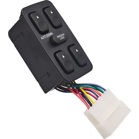 La référence 93570-28001 s'applique au bouton-poussoir du régulateur de lève-vitre électrique de la porte avant gauche des automobiles Hyundai. (1/4)