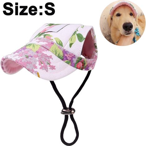 Chapeau Pour Chien, Casquette De Baseball Pour Animaux De Compagnie/Chapeau De Sport Pour Chiens/Casquette De Visière Avec Trous D'Oreille Et Mentonnière Pour Chiens Et Chats,