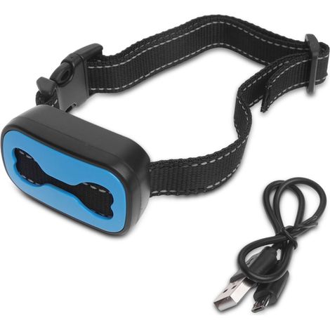 1 collier anti-aboiements, rechargeable USB-C, vibration réglable, 7 niveaux de sensibilité, pour chiens de petite à grande taille (1/5)