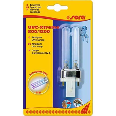 sera Amalgam - Lampada UVC 5 W – UVC-Xtreme 800 + 1200 (Ricambio) UVC-Xtreme 800 UVC-Xtreme 1200
