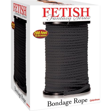 Shibari-Fesselseil 60 m schwarz - Fetisch-Fantasie-Seil Pipedream (1/5)
