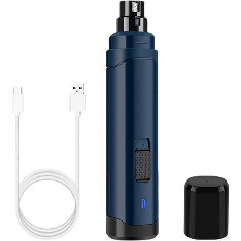 Broyeur à ongles pour chien, régulation à 2 vitesses, tondeuse électrique silencieuse et indolore pour animaux de compagnie, outils de toilettage (1/5)