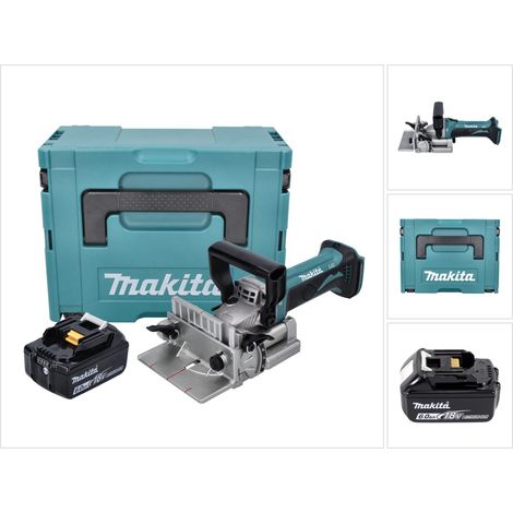 Makita DPJ 180 G1J 18 V Scanalatrice a batteria 18 V 100 mm + 1x Batteria 6,0 Ah + Makpac - senza caricabatterie