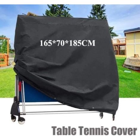 PROTECTIVE COVER Waterproof Durable 210D Nylon Ping-Pong Table Cover 165x70x185cm (1/4)