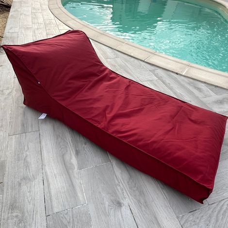 Matelas gonflable de piscine 160x65 cm – Rembourrage en microbille – Résistant à la pluie et au soleil – Housse déhoussable