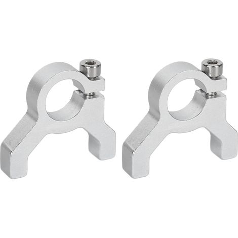 Deux supports de serrage, colliers de serrage tubulaires en aluminium à double colonne unilatérale adaptés aux robots DIY 3400-0032-0014 (1/5)