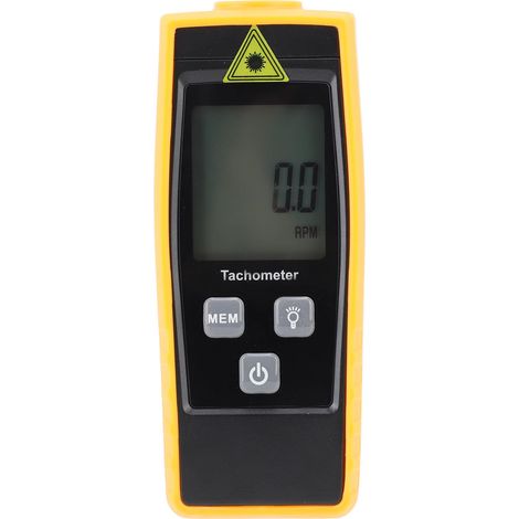 Tachymètre numérique sans contact optique mesureur tr/min 5 chiffres écran LCD compteur vitesse rotation haute précision (1/5)