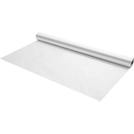 Mophorn Telo isolante per abitazioni, dimensioni 2740 x 45720 mm, barriera al vapore spessa 0,13 mm, telo in plastica robusto per protezione contro strappi, ideale per edilizia residenziale, bianco