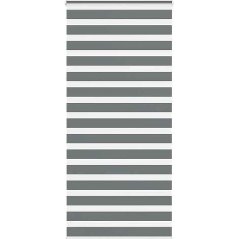Doppelrollo Dunkelgrau 110x230 cm Stoffbreite 105,9 cm Polyester